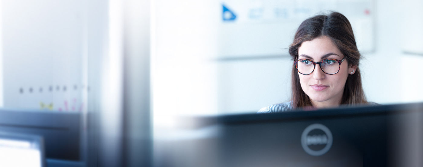 Besprechung am Monitor